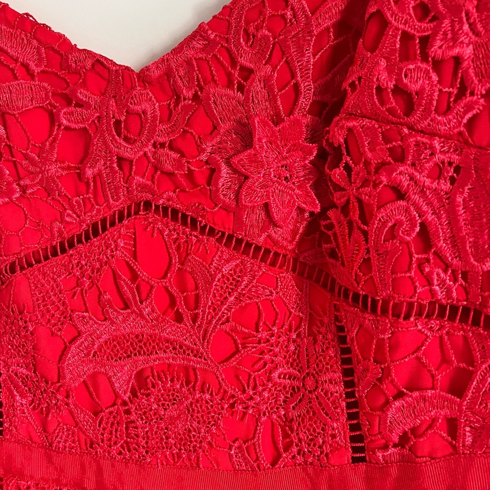 NWOT Ted Baker Valens mixed lace midi dress, Ted size 3 (regular 8) - Picture 7 of 12